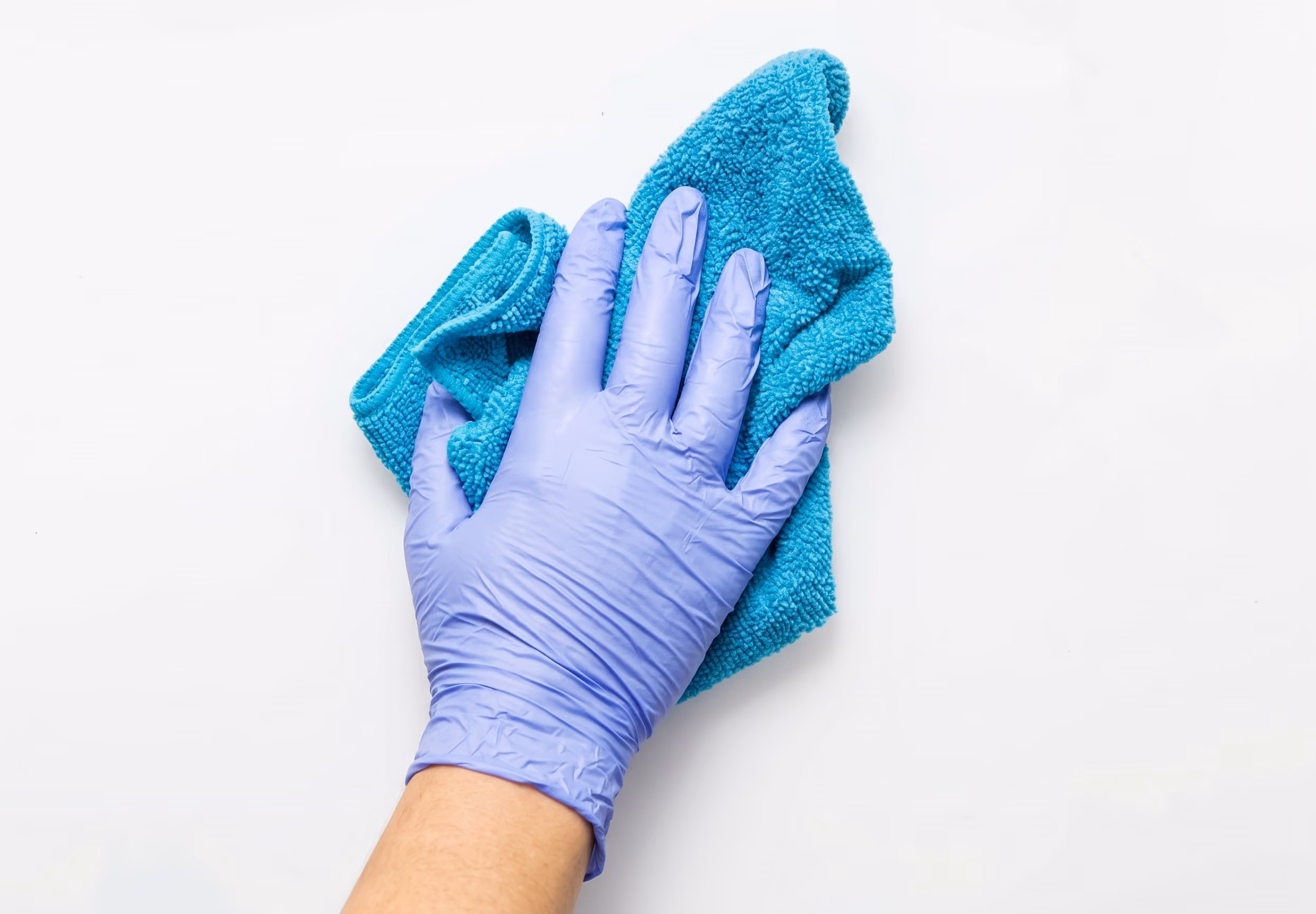 wiping equipment clean