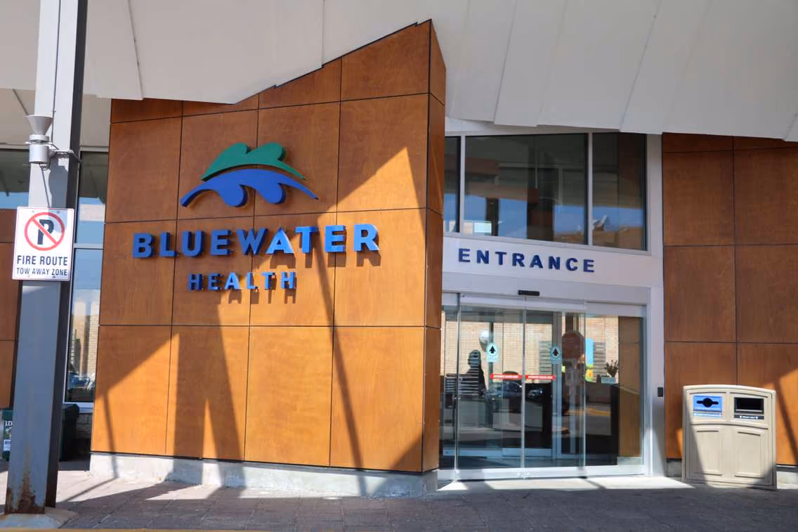 Bluewater hospital front building