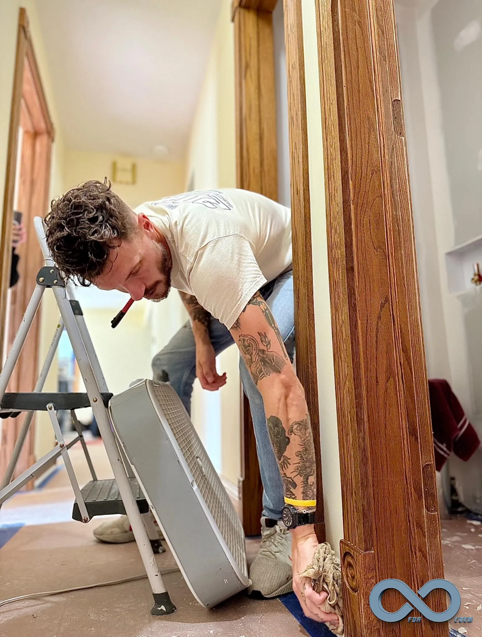 Interior room painting with quality finish by Worthy Finishes Lansing