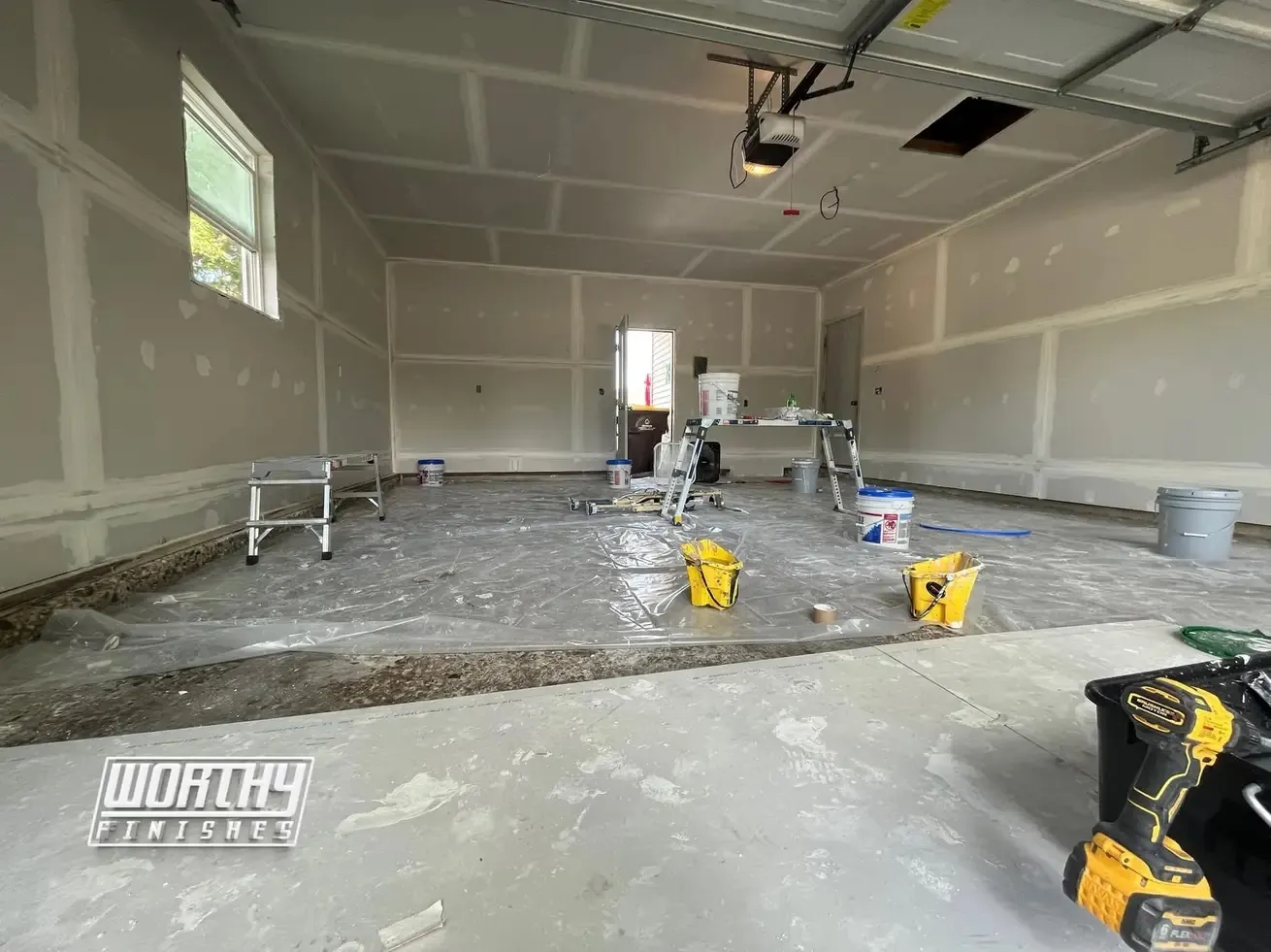 Level 5 drywall finishing and repair by Worthy Finishes in Lansing Michigan