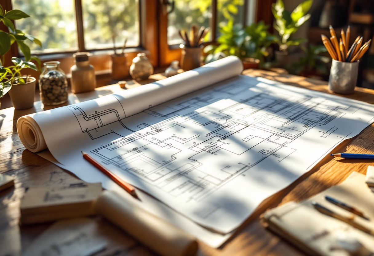 [background image] image of plumbing blueprints