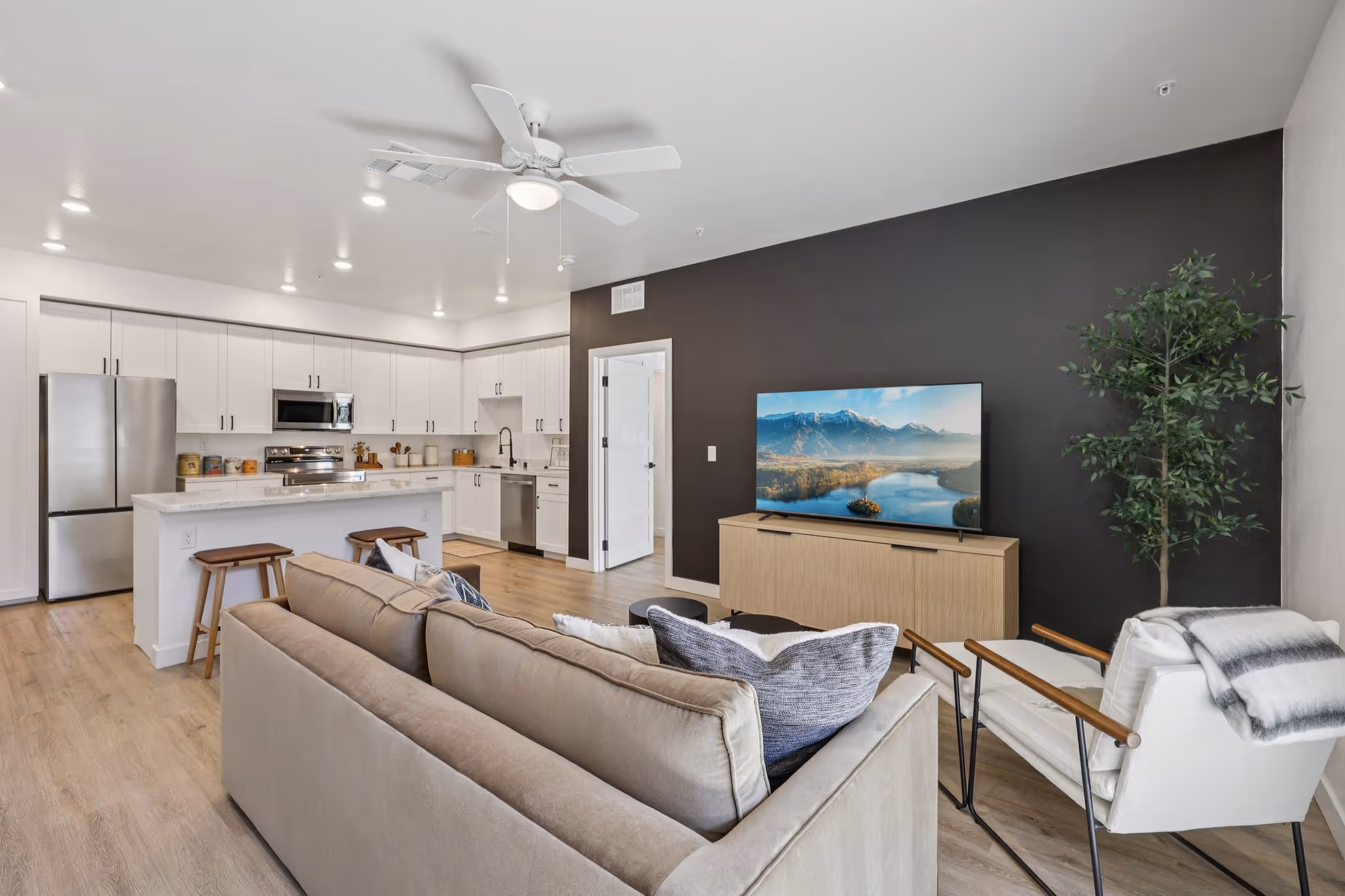 Living room with couch