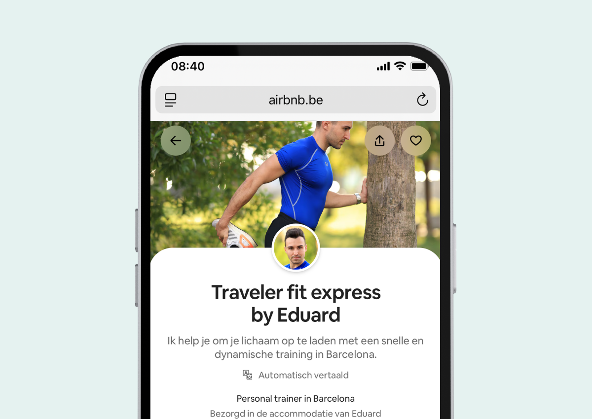 Airbnb lanceert workouts: hoe zet je jouw aanbod op Airbnb?