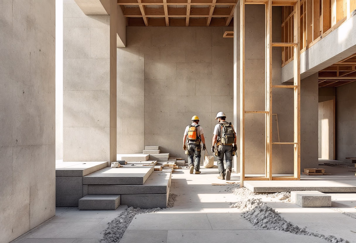 image of ongoing project (for a general contractor)