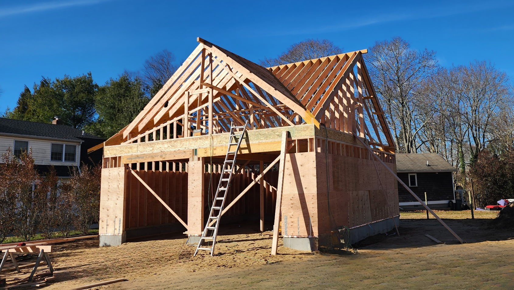 image of a completed backyard project