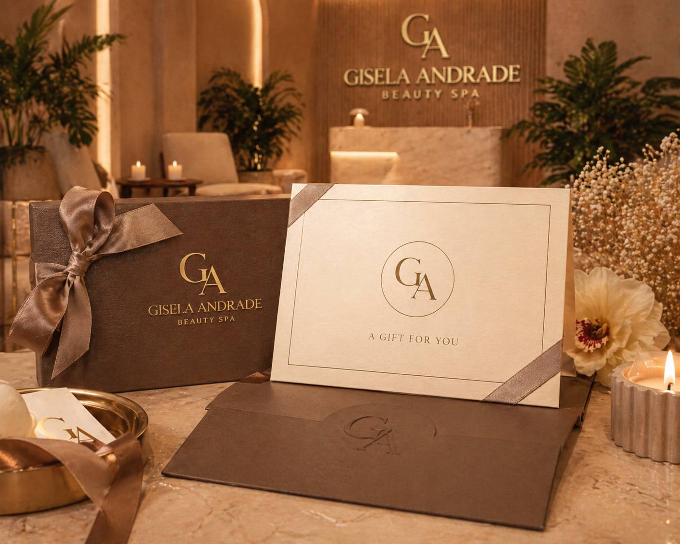 Luxury gift card and beauty spa gifting