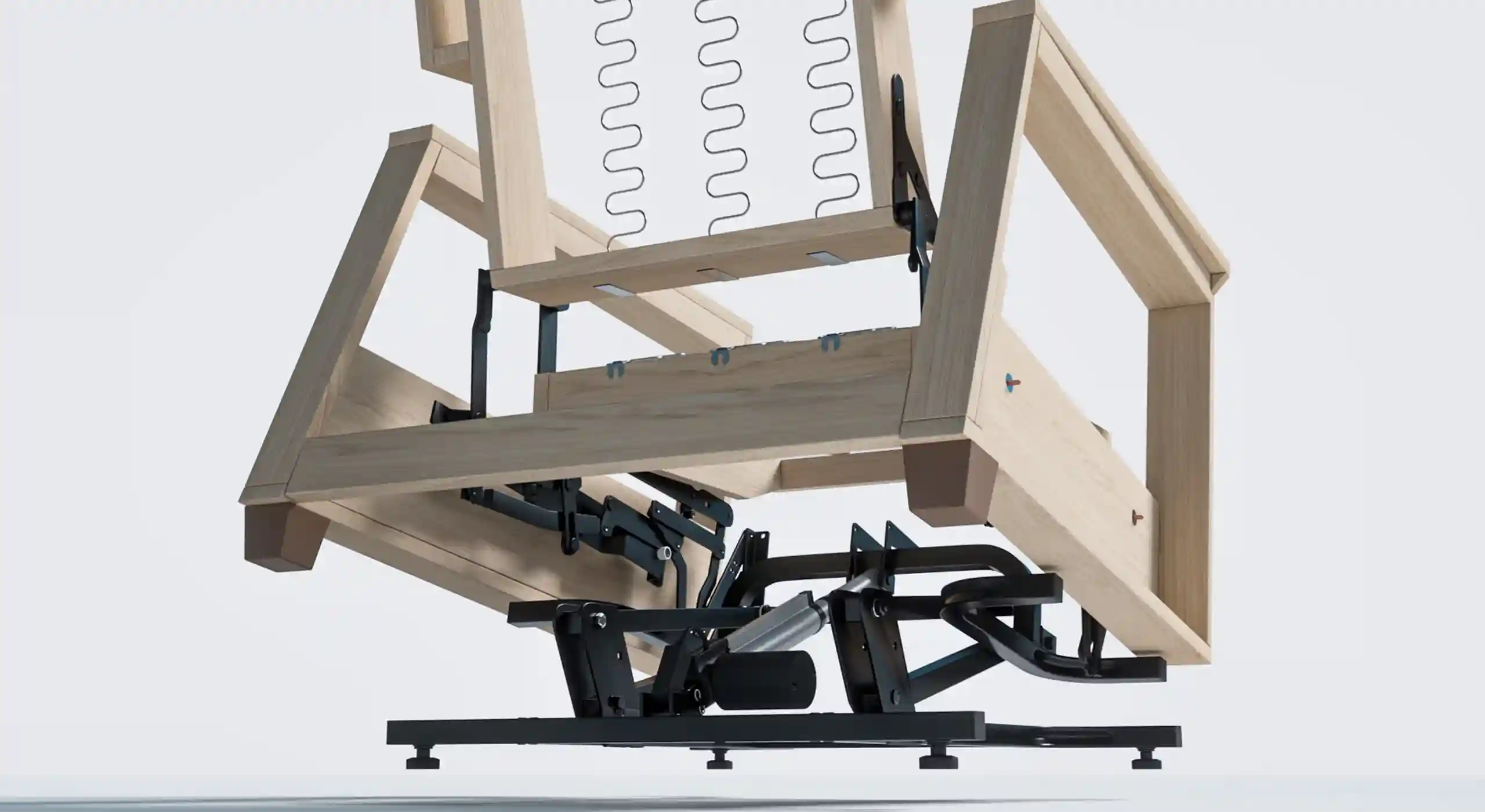 Estructura interna de una Butaca Ortopédica diseñada para soporte y durabilidad