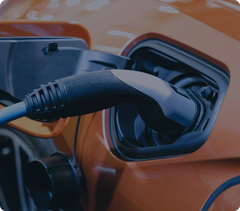 An electric vehicle charging