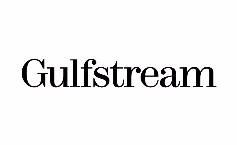 Логотип Gulfstream — производителя частных самолетов, партнера Monaco Royal Limousines