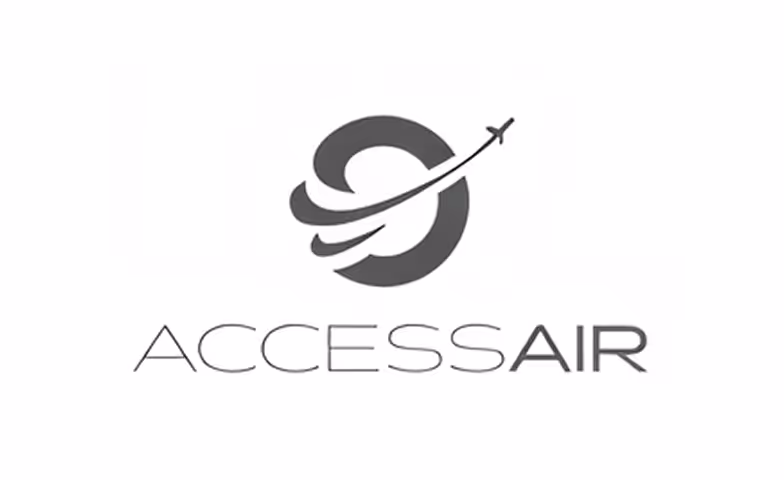 Логотип AccessAir — авиакомпания, являющаяся партнером Monaco Royal Limousines