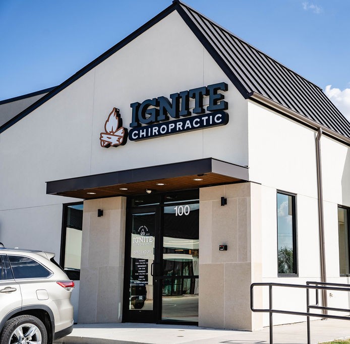The exterior of Ignite Chiropractic in Justin, TX where families can get neurologically focused chiropractic care.