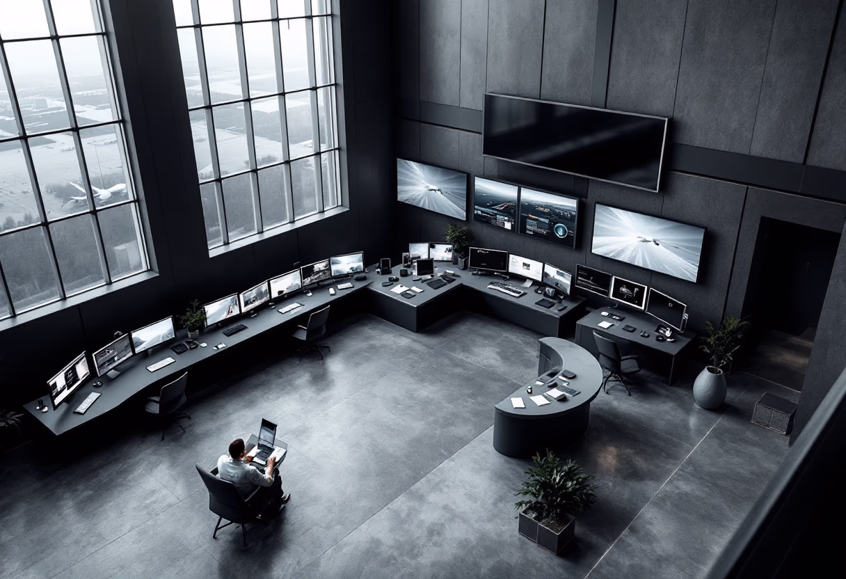 image of a traffic control center (for a mobility and transportation)