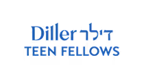 Blue text logo reading 'Diller' in English and Hebrew, with 'TEEN FELLOWS' below in all caps.