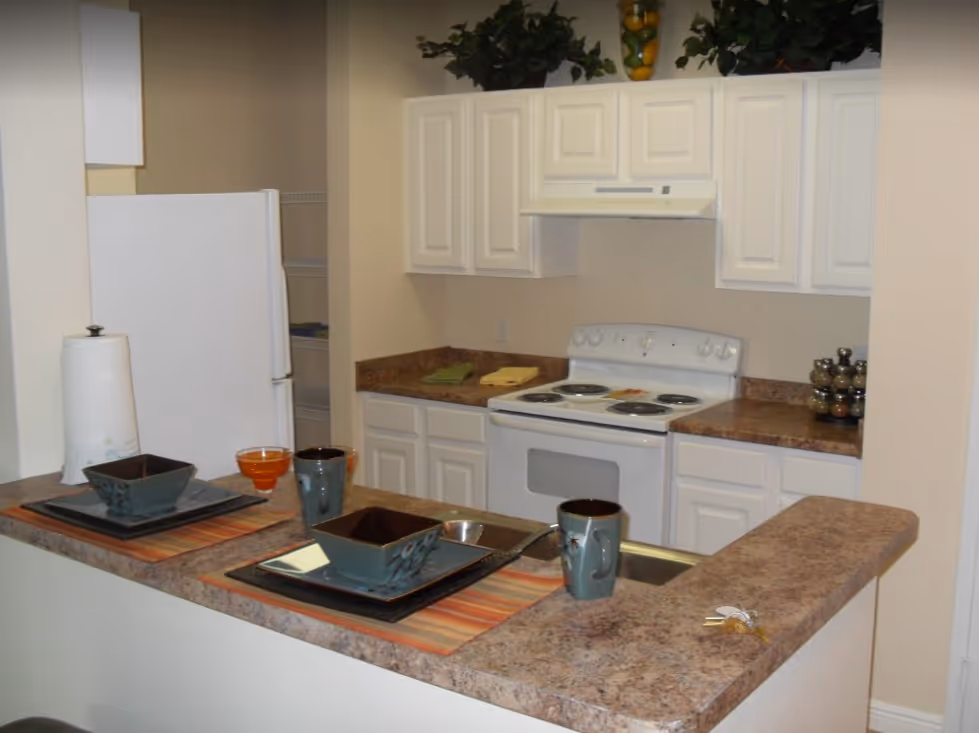 kitchen with white appliances
