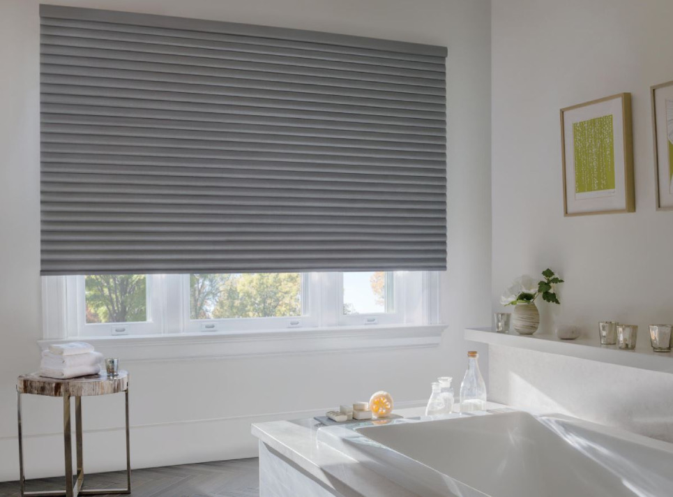 Custom window coverings in a Truckee, California home