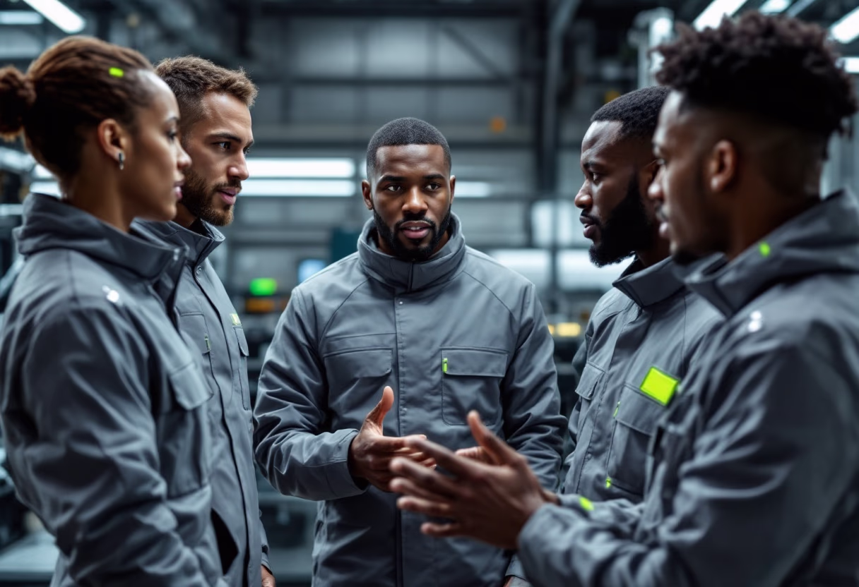 image of team of technicians collaborating