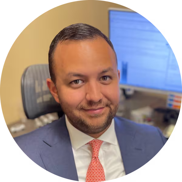 A photo of Robert Lopez while an advisor at J.P. Morgan
