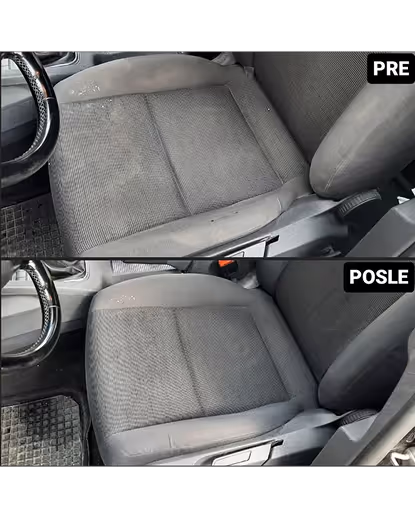 Dubinsko pranje sedišta automobila pre i posle