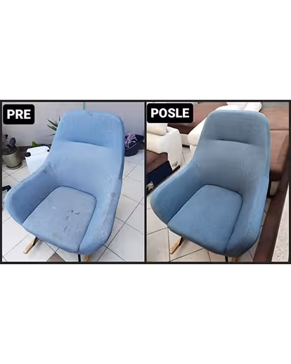 Dubinsko pranje stolice pre i posle