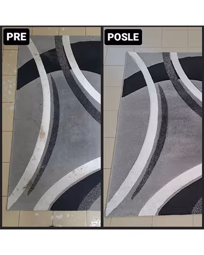 Pranje tepiha pre i posle