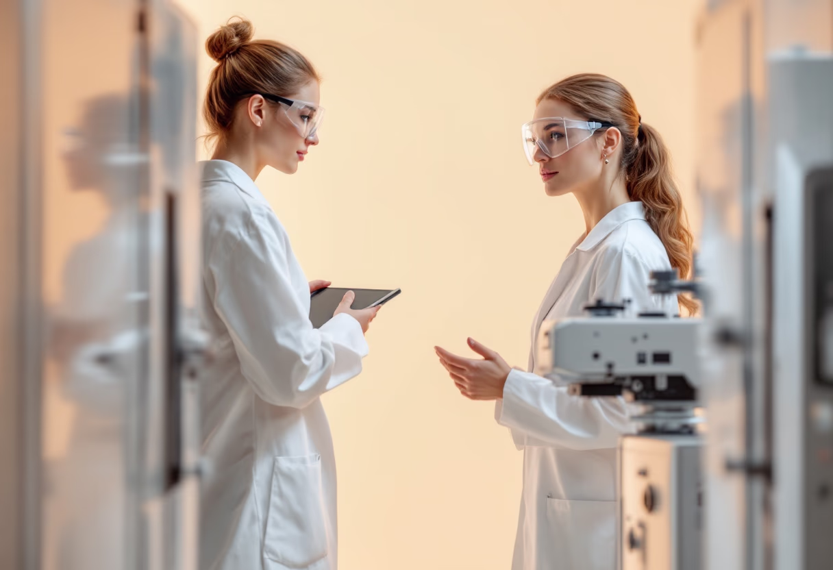 image of quality control check (for a manufacturing plant)