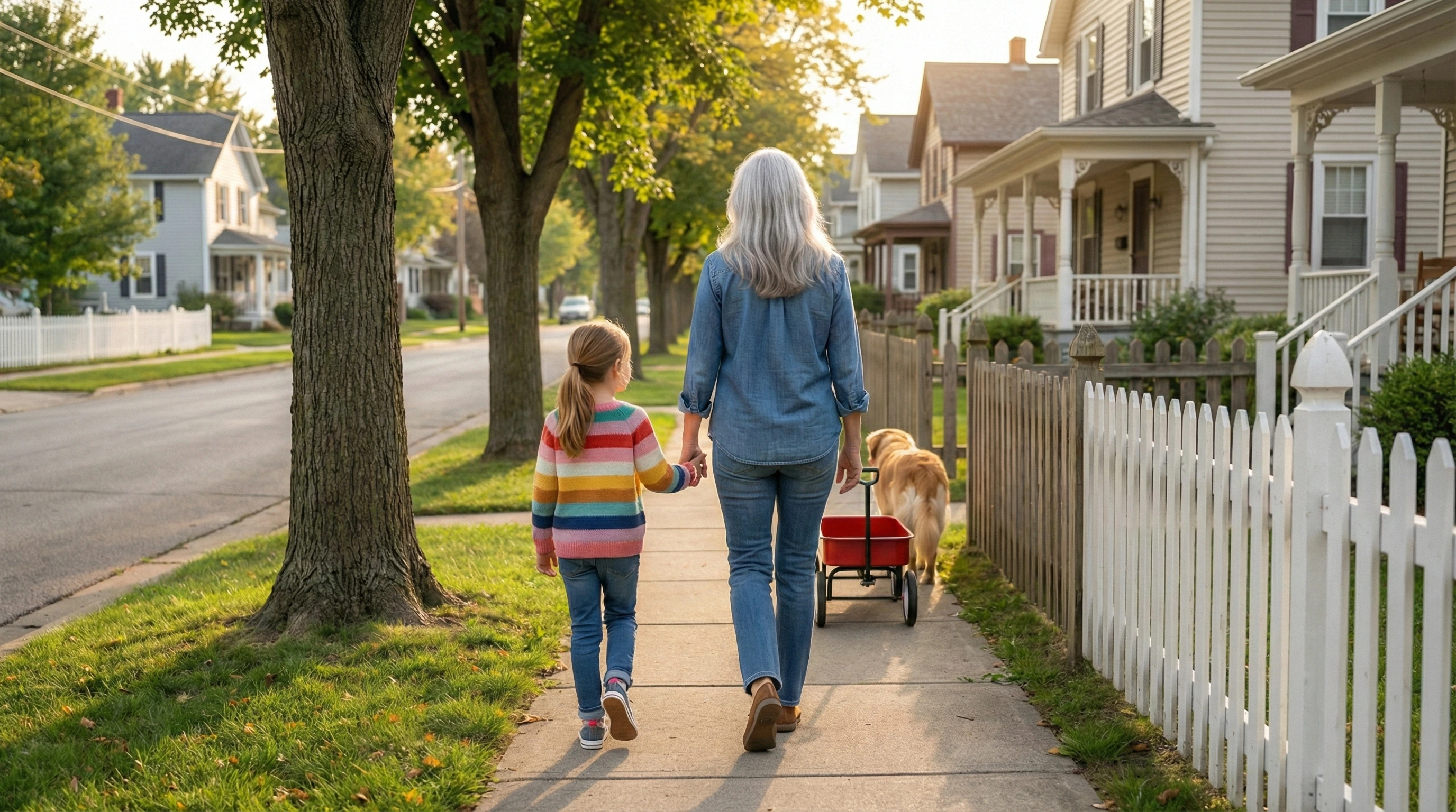 Peaceful evening scene