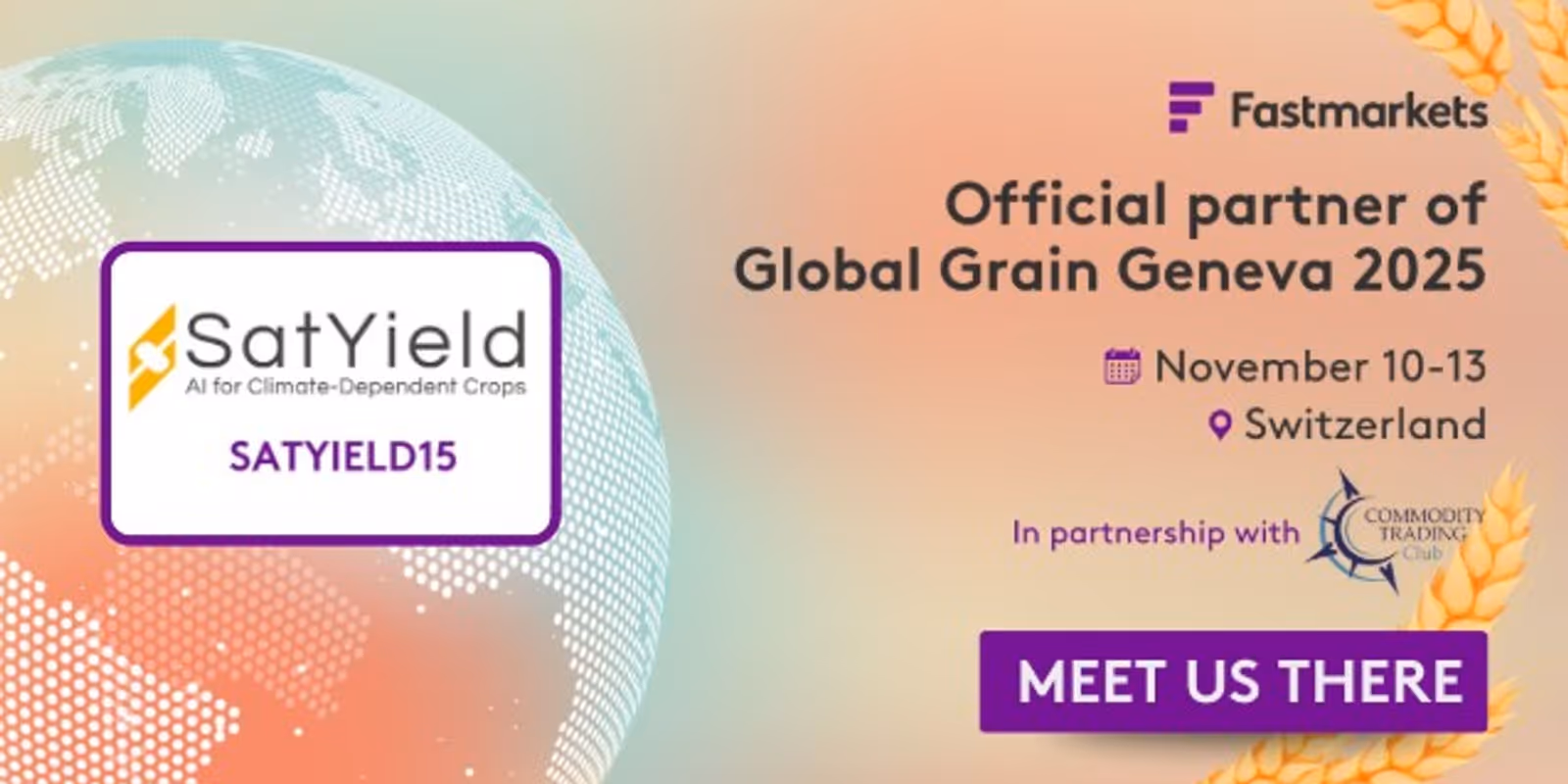 SatYield Joins Global Grain Geneva 2025 as an Official Partner