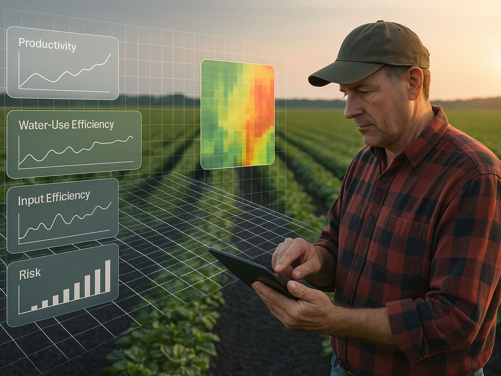 What KPIs does a crop digital twin measure?