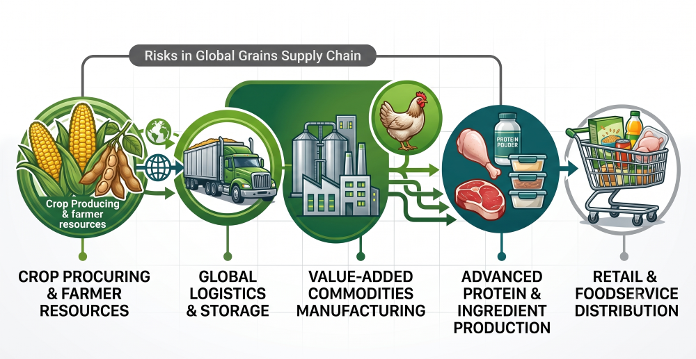 Agricultural Production Is the Largest Unknown in the Global Food Supply Chain