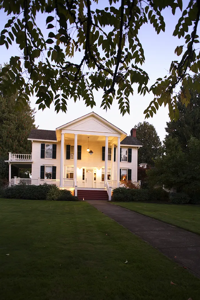 Joel Palmer House in Dayton, Willamette Valley. Photo: Travel Oregon