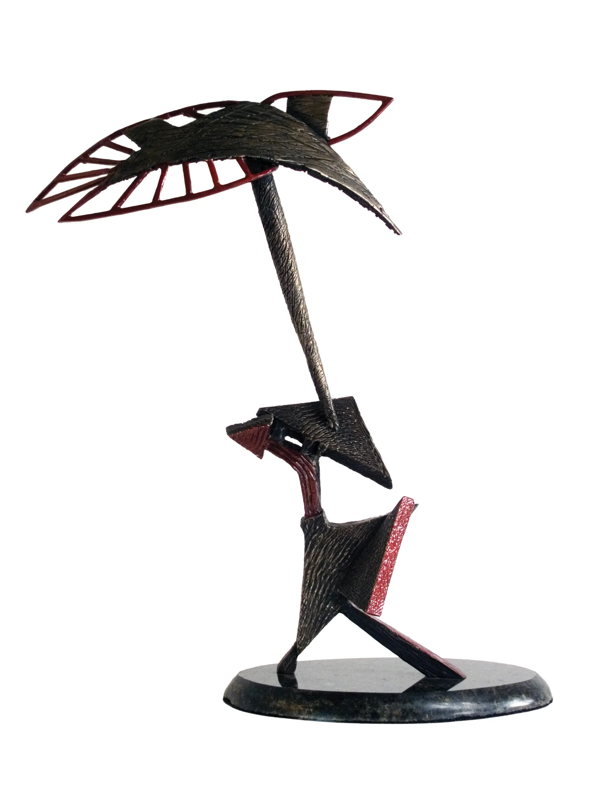 “RED SHADE” BRONZE 18”H X 14”W X 5.5”D