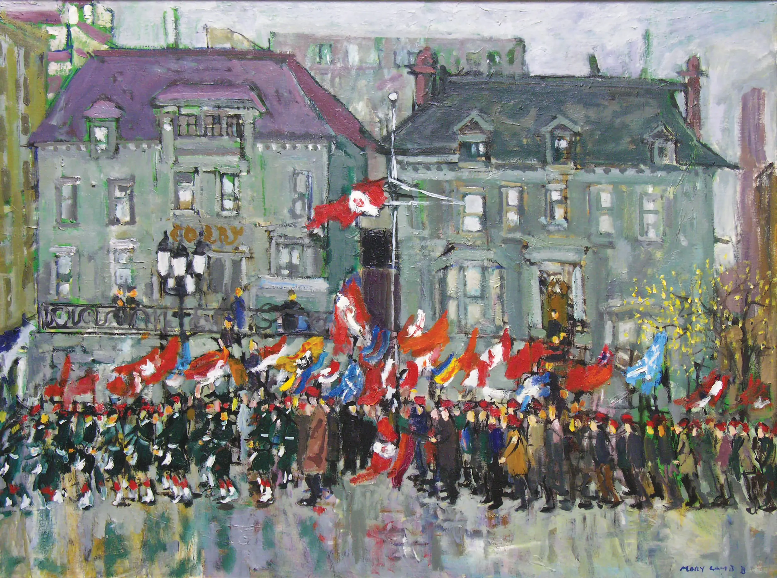 Remembrance Day (1) Montreal, 1983 | Oil on canvas 30”x40” | Private Collection