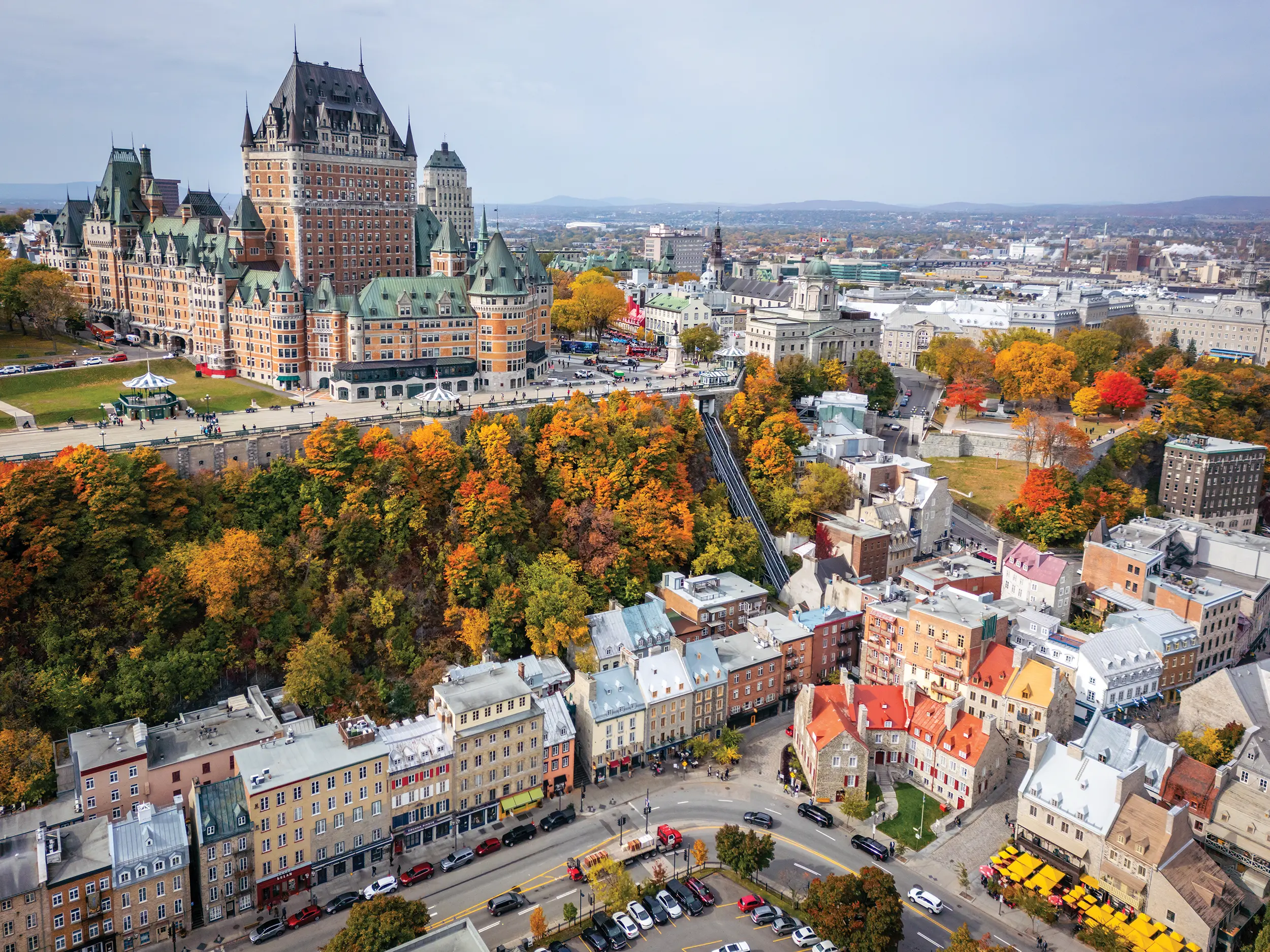 An aerial view of Québec City | Photo: Onfokus, iStock