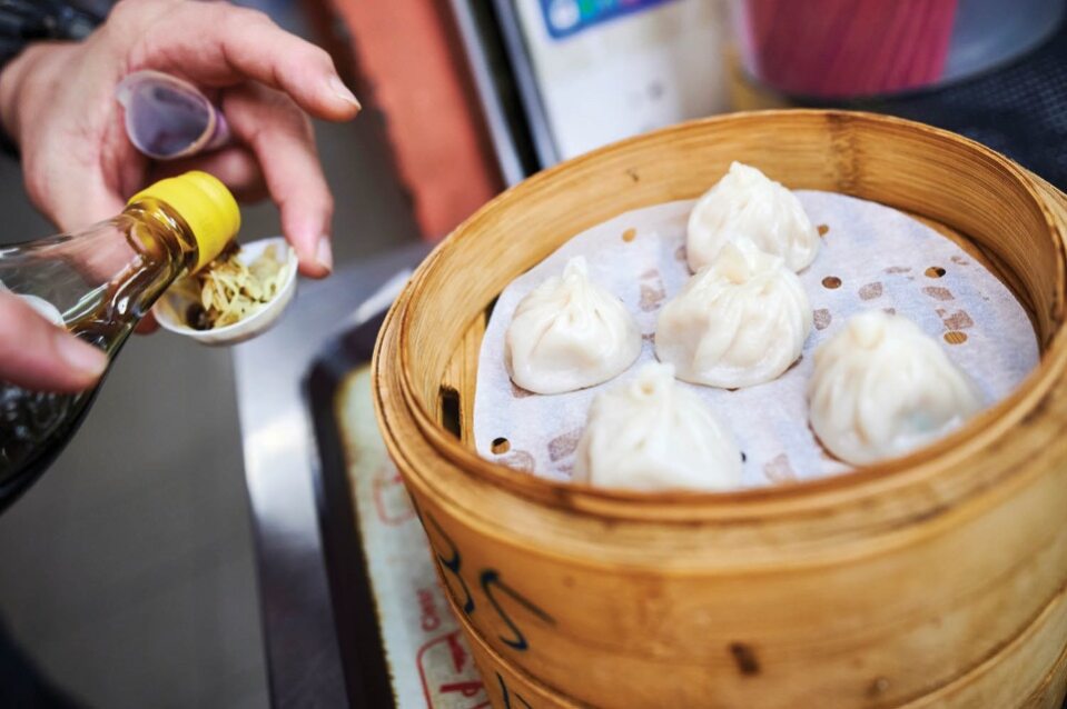 Dumplings at Chinatown Complex Food Centre
