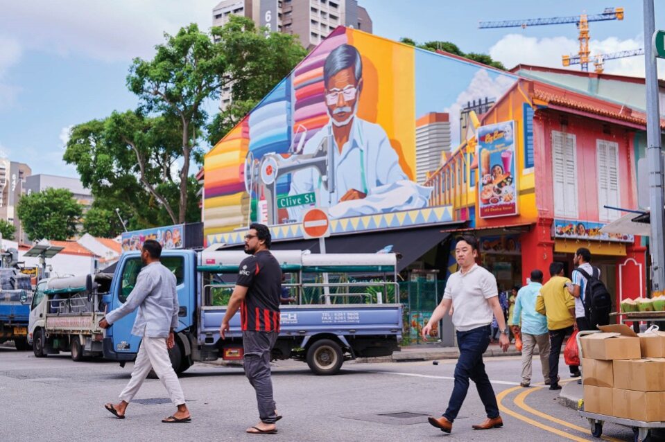 “The Street Tailor” mural by Jaba