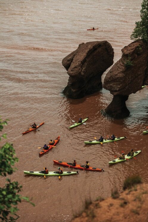 Hopewell Rocks during high tide | Photo: Tourism New Brunswick