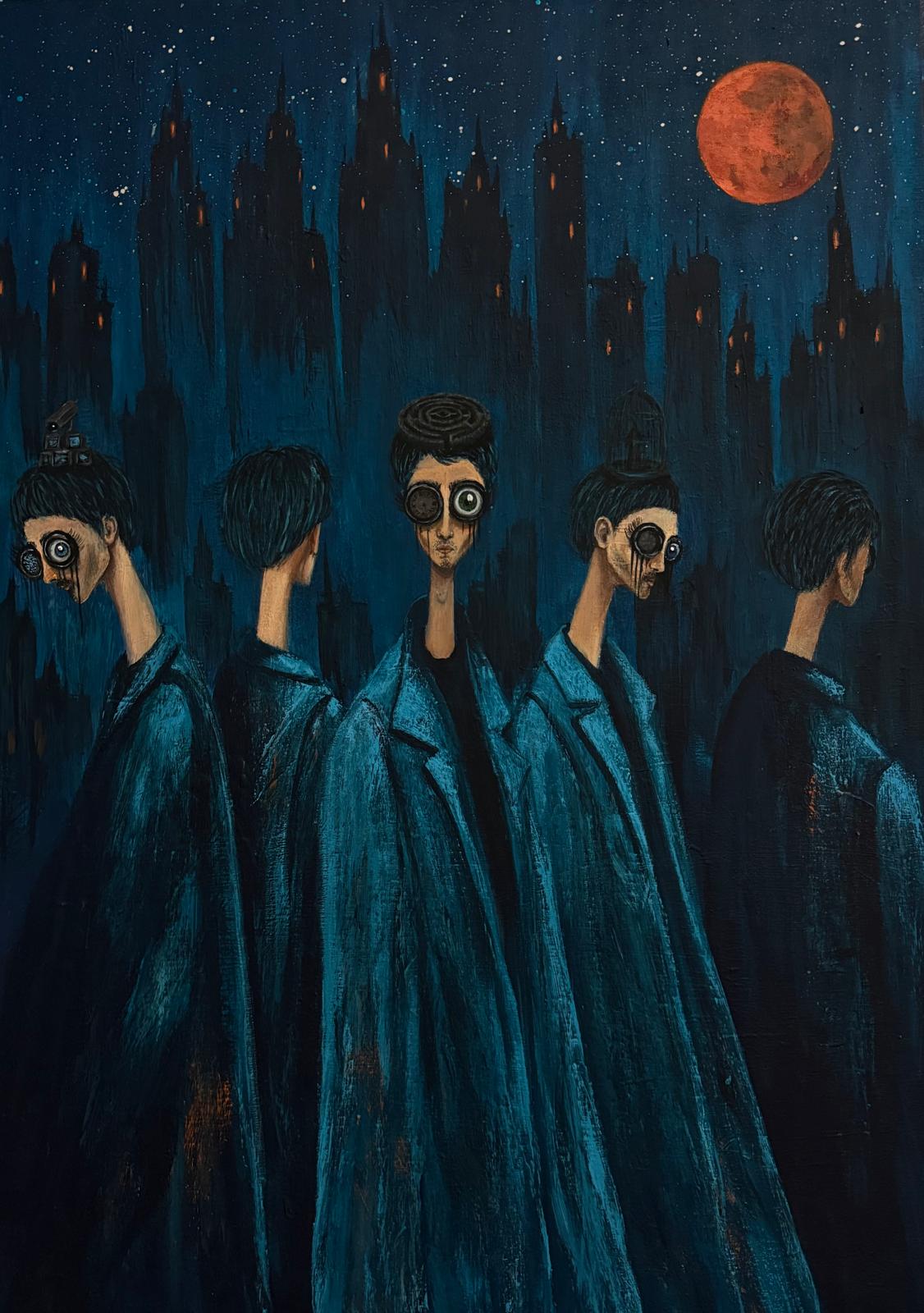 Rüya Çevik, "Yaşanmamış İzler" tablosu