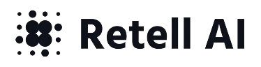 Retell AI text-based logo with a stylized star or asterisk symbol to the left.