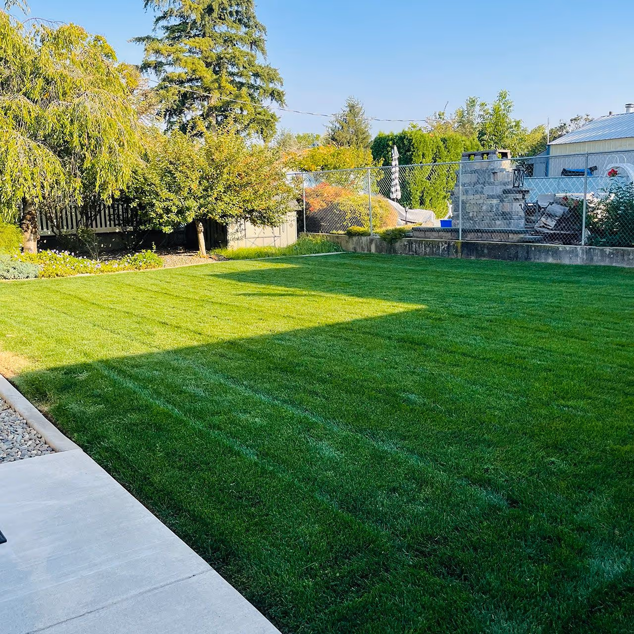 Lawn mowing service by Two Rivers Lawn Care & Landscaping in Lewiston, Idaho