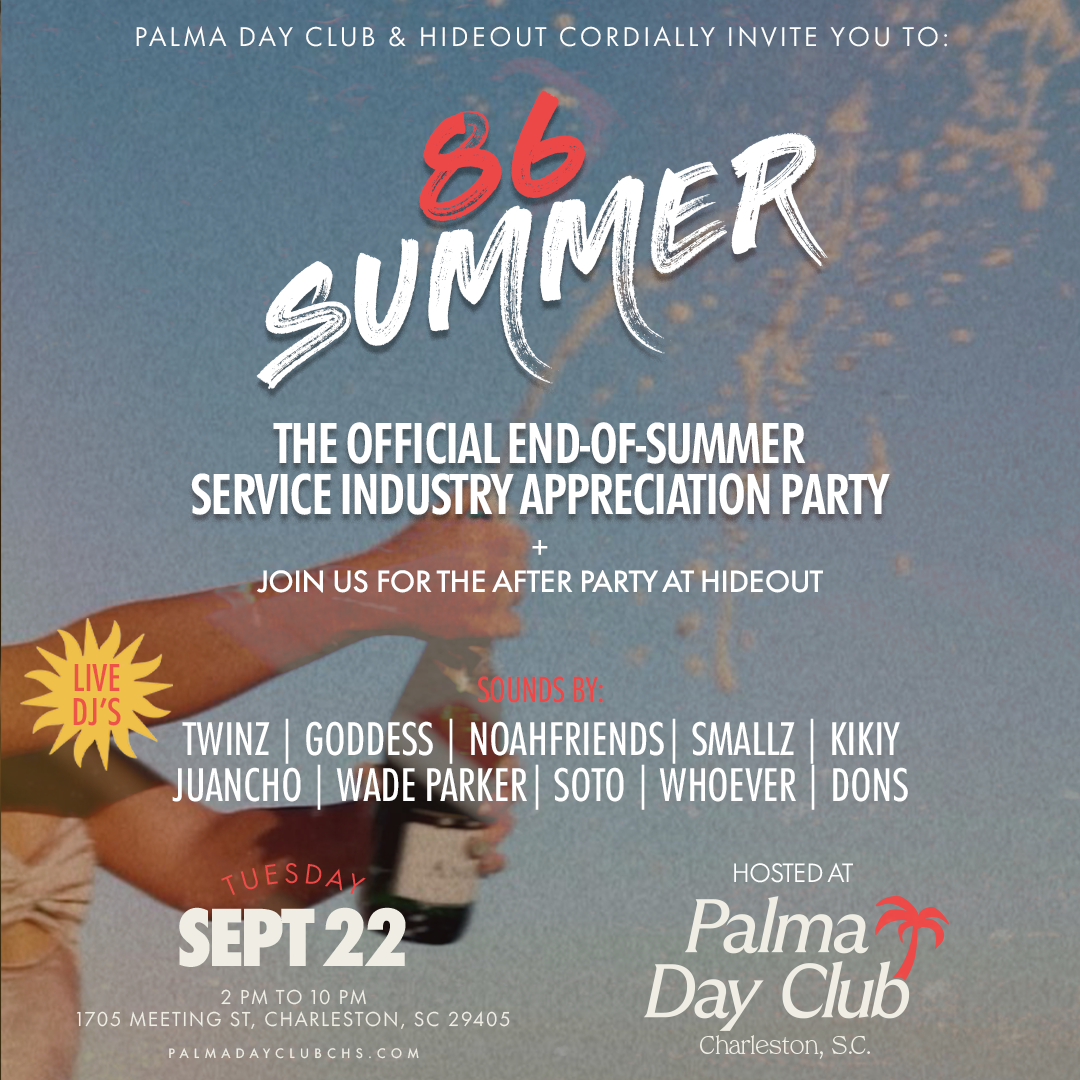 86 Summer - The Official End-of-Summer Service Industry Appreciation Party