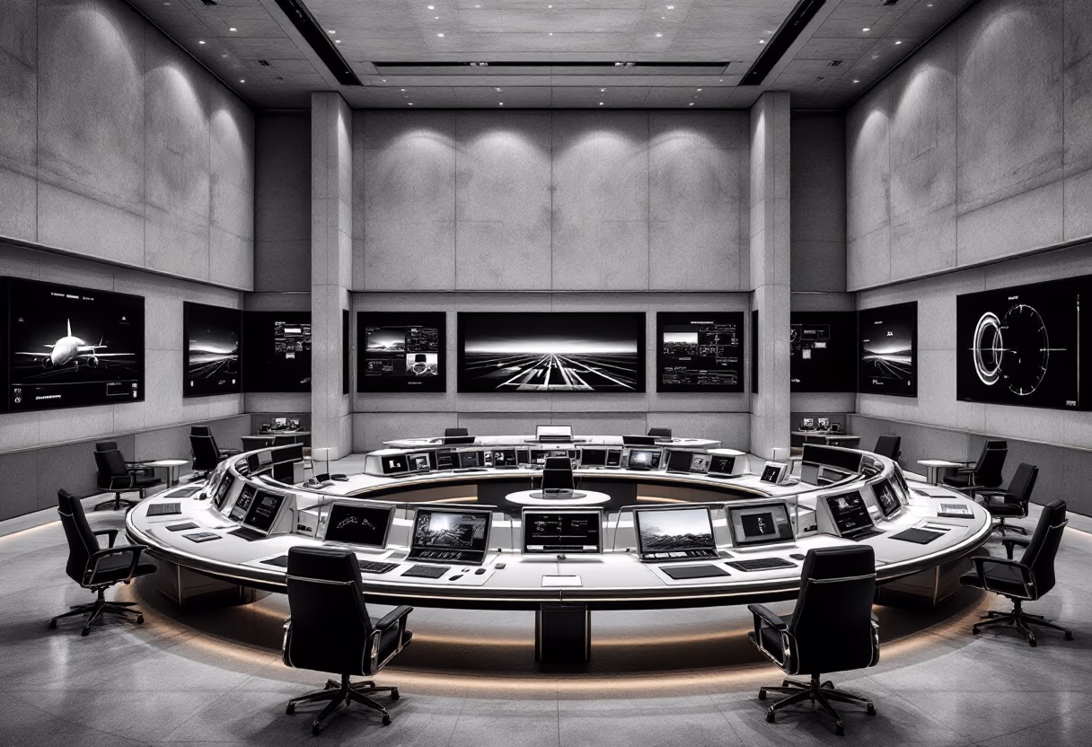 image of a traffic control center (for a mobility and transportation)