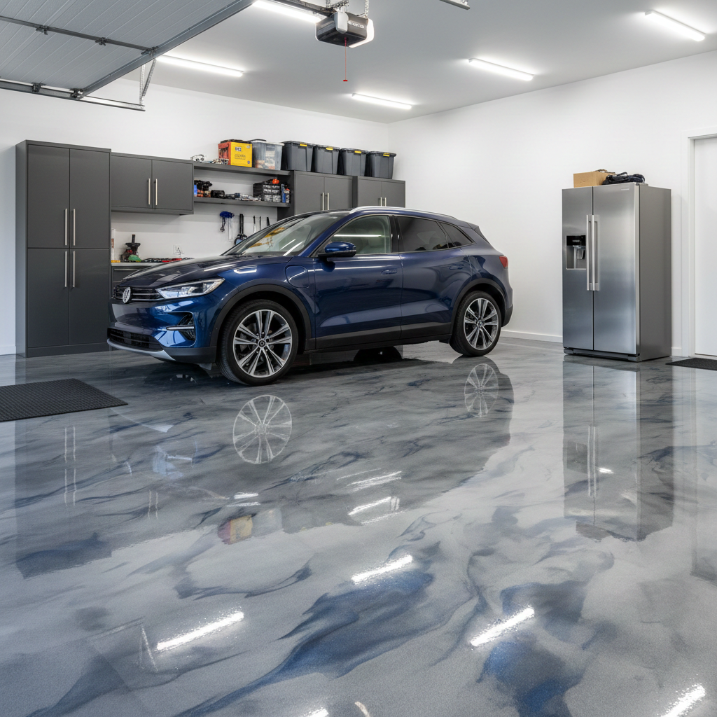 image of polished concrete surface in a luxury interior space