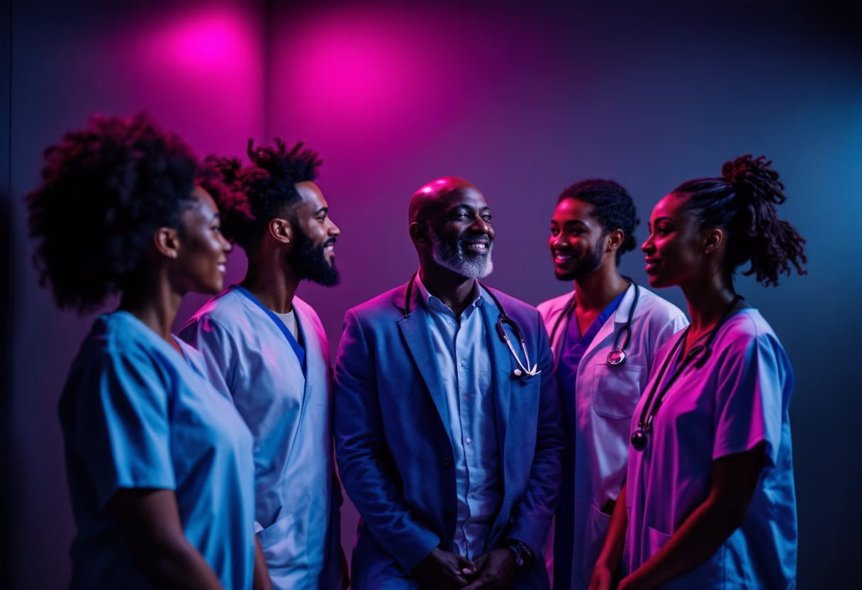 image of healthcare professionals in action