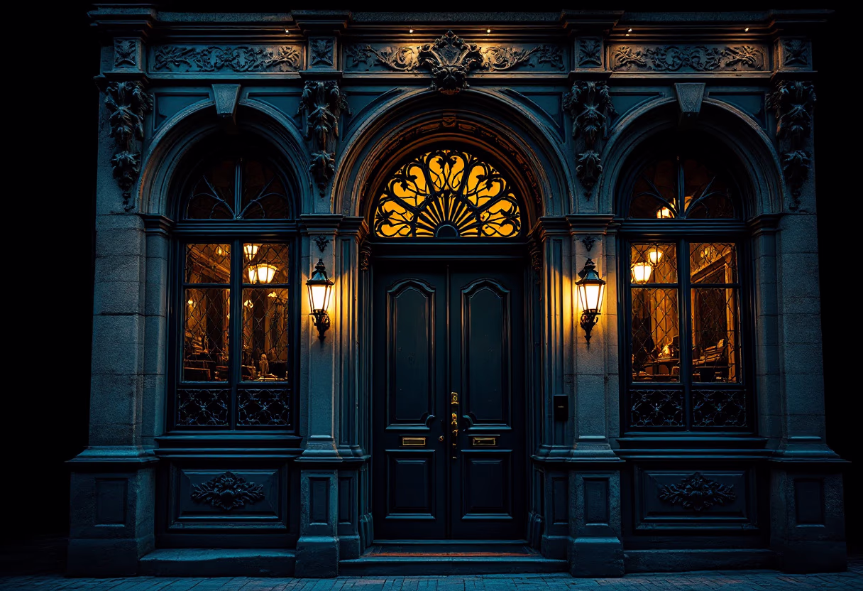 image of historic restaurant building (for a fine dining restaurant)