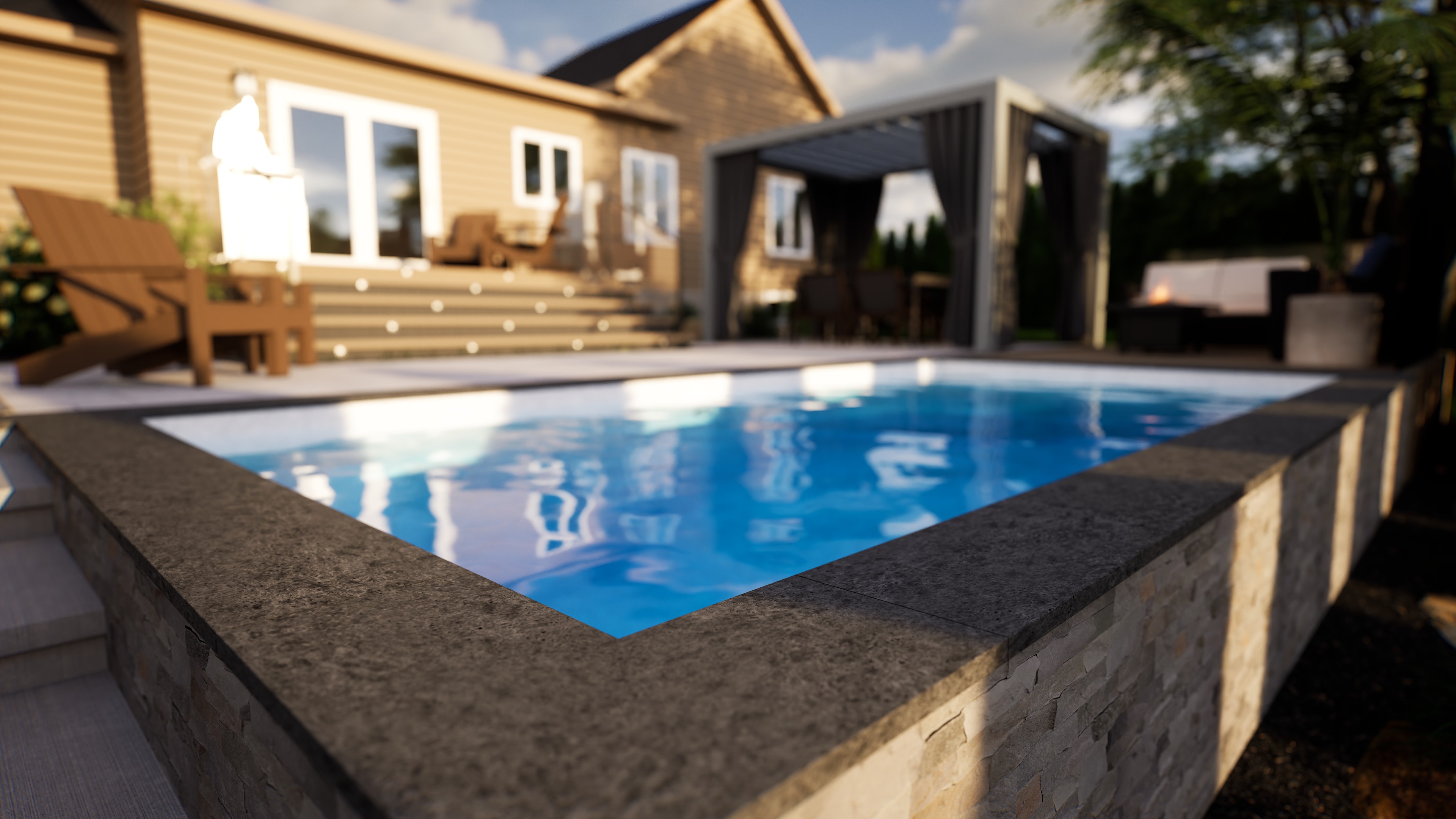 image of a completed backyard project