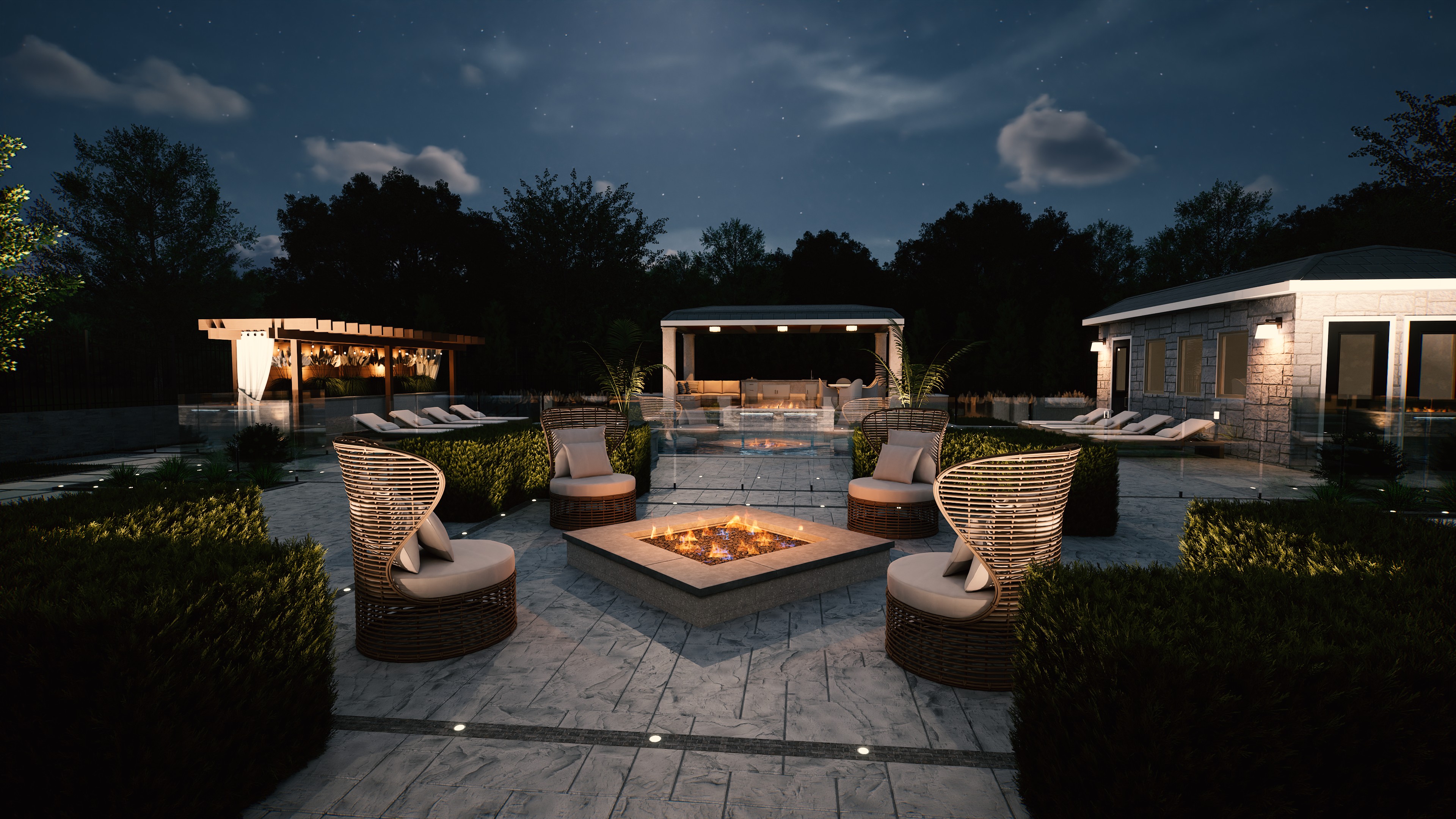 image of a completed backyard project