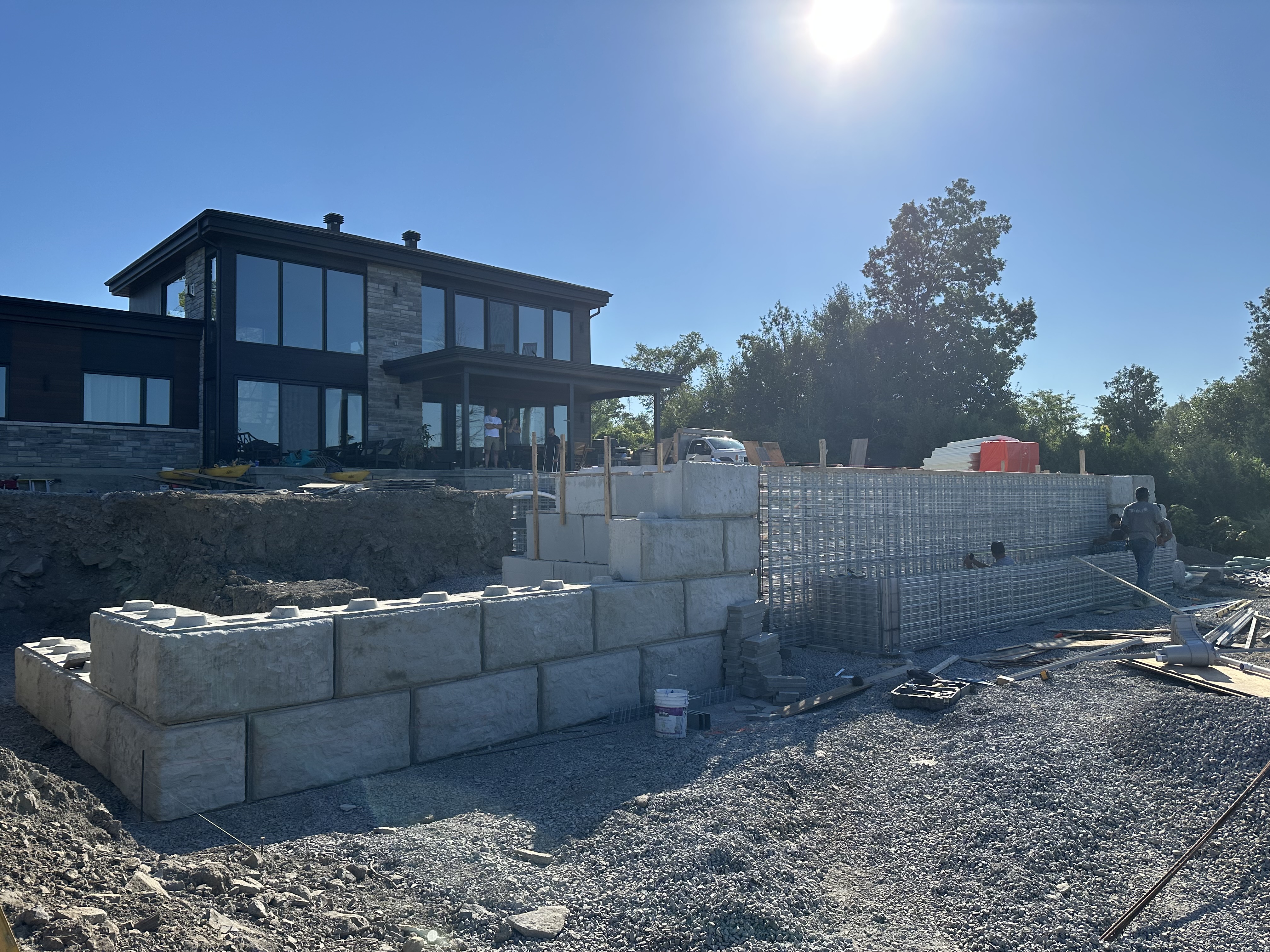 image of a completed backyard project