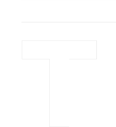 Black square with a large white uppercase letter T in the center.