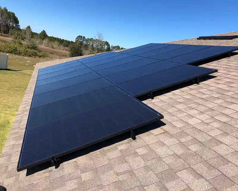Full solar install job done by the W-2 crew at Solar Bear in Central FL