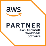 AWS Partner certification badge for AWS Microsoft Workloads Software.
